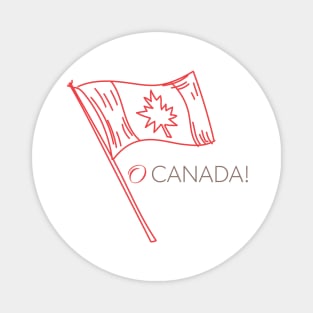 O, Canada Flag Magnet